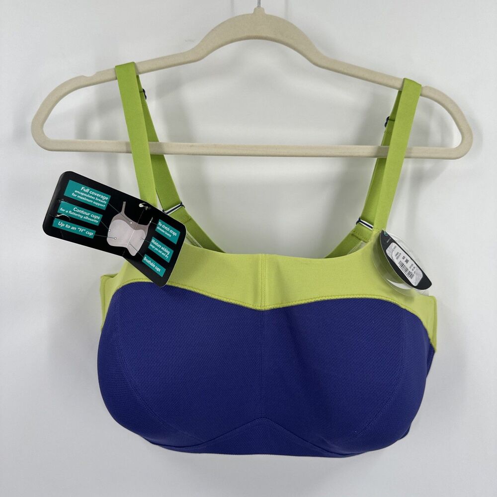 Half Moon Active by Modern Movement Underwire High Impact 38G Full Coverage NEW